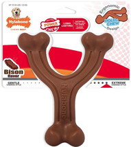 Nylabone Power Chew Wishbone Dog Chew Toy Bison Flavor Giant - 1 count - £23.42 GBP