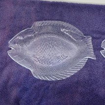 (2) Pasabahce Glass Fish Shape Serving Dish Plates Made in Turkey X2 Beach Sushi - £9.45 GBP