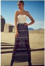 White And Black Lace Dress Skirt Set Small Nwot - $201.11 MXN