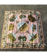 Vintage Norma Della Legge Scarf Wrap Italy Landmark Theme 26”x26” 100% A... - $44.95