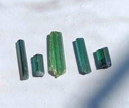 Blue and Green Tourmaline, Excellent Clarity, Terminated, 2.2g 20mm 17mm - £31.57 GBP