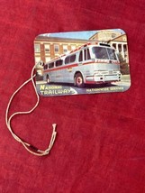 National Trailways Bus Paper Luggage Tag Unused in Good Condition - $14.80