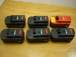 6X OEM BLACK+DECKER 18V Slide Pack Tool Battery UNTESTED AS IS - £27.70 GBP