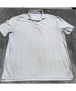Hickey Freeman Polo Shirt Mens Large Gray Performance Short Sleeve Casua... - $34.78 CAD