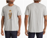 Polo Ralph Lauren Mens Polo Bear Graphic Tee in Andover Heather Heritage... - $39.99