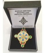 Westair - Roman Historical Jewellery - Roman Medusa Enamel Brooch - £17.18 GBP