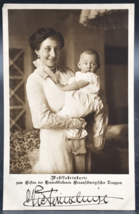 1914 RPPC Princess Victoria Louise of Prussia w/ Prince Ernest Augustus Postcard - £10.79 GBP