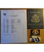 CSNY Crosby Stills Nash Young Passport + Card +  Intinerary + Paper Cove... - $27.11 CAD