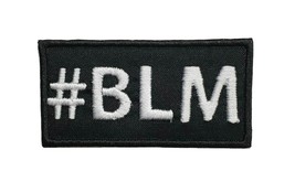 Black Lives Matter #BLM Embroidered Sew/Iron On Patch Black Power Hook &amp; Loop - £3.58 GBP+