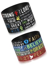 8-16PCS Religious Silicone Bracelet with Bible Hope - $51.49