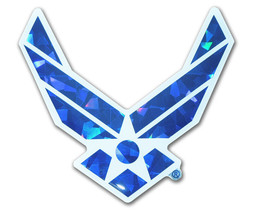 Air Force Wings Logo 3D Reflective Auto Car Emblem Decal Sticker Made In Usa - £15.95 GBP
