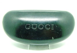 Gucci Sunglasses Hard Clam Shell Eye Glasses Case Black Embossed Logo M/... - $19.32