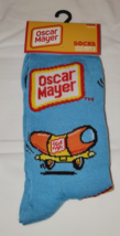 Oscar Mayer Weiner Men&#39;s Novelty Crew Socks 1 Pair Blue Weinermobile Sho... - £9.10 GBP