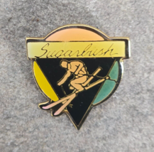 Sugarbush Skier Ski Resort Souvenir Travel Skiing Vintage Lapel Hat Pin ... - £19.28 GBP