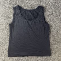 212 Collection | Black Scoop Neck Tank | Medium (M) Nylon Spandex Soft - €9,42 EUR