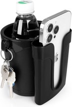 Black Accmor 3-In-1 Bike Cup Holder With Cell Phone Keys Holder,, And Scooters. - £31.13 GBP