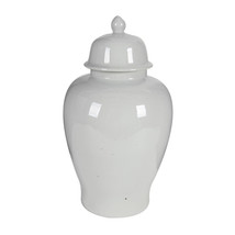 Large White Ceramic Ginger Jar D13.3X23&quot; - £151.94 GBP