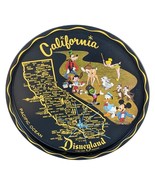 VTG Walt Disney Disneyland Park California 11” Souvenir Black Metal Tray... - $24.24