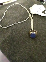Loft Lapis Ring with Gold tone Necklace NWT - £9.59 GBP