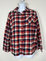 Field &amp; Stream Checkerboard Plaid Shirt Button Up Long Sleeve Womens Large - £8.76 GBP