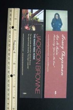 Jackson Browne - Naked Ride Home / Tracy Chapman - Let It Rain Bookmark - $7.91