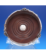 Grape by SJC .950 Silver and Wood Champagne Coaster 2&quot; x 5&quot; (#7787) - $9,201.41 MXN