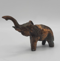 Vintage Brass Miniature Trunk Up Lucky Elephant Figurine - $9.74