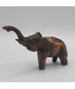 Vintage Brass Miniature Trunk Up Lucky Elephant Figurine - £7.32 GBP