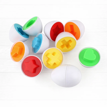 6Pcs Montessori Smart Eggs 3D Puzzle Toys for Children Educational Learning Math - £12.54 GBP+