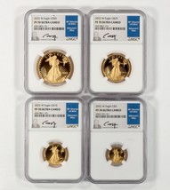 2022-W American Eagle Oro Prueba Juego Graduado Por NGC Como PF70 Ucam Moy Firma - $10,914.73