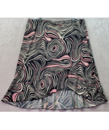 BCBG Paris A Line Skirt Women's Size XL Multi Geo Print 100% Polyester Stretch - $22.13