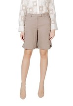 Vila Clothes Women Short Brown High-Waist Chic Fashion 2025 Collection - $985.29 MXN