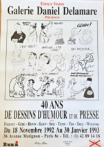 40 Ans De Drawings Trip Humour –Original Poster– G.Daniel Delamare - Poster - £131.94 GBP