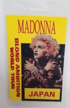 MADONNA - VINTAGE 1990 ORIGINAL TOUR CONCERT LAMINATE BACKSTAGE PASS - $20.00