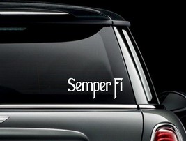 Marine Corps  Semper Fi USMC Vinyl Car Truck Window Decal Sticker US Seller - £5.37 GBP+