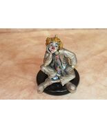 Mida Italy Silver Sitting Clown Figurine DH3125 - $64.95
