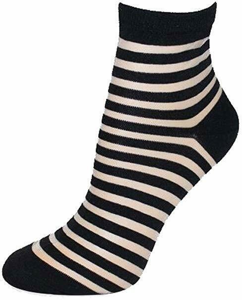 Primary image for Kate Spade New York Anklet Socks Black / Transparent Sz 9-11