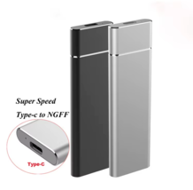 T24 USB3.1 Type C to M.2 NGFF SSD Enclosure M2 to USBC Mobile Hard Disk Box - $18.99