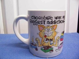 Message Mugs Coffee Cup Choc. was my biggest addiction  - $12.87