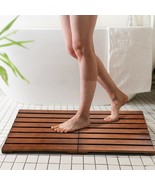 Teak Shower Mat, Foldable Luxury Wooden Shower Mat, Non-Slip Wood Bath M... - €54,58 EUR
