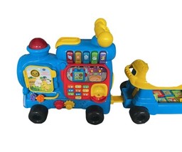 VTech Sit-to-Stand Alphabet Train Ride-On Toy with Blocks Letters Sounds image 7