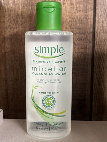 Simple Sensitive Micellar Cleansing Water Removes MakeUp 6.7oz COMBINE S... - $4.29