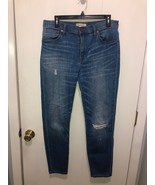 Madewell 9&quot; High Riser Skinny Skinny Jeans SZ 31 Actual Waist is 32&quot; Ins... - $409.78 MXN