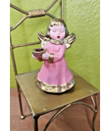 Vintage Bolzano Small Angel Singing Candle Carrier Holder Italy 4 Inch - £35.19 GBP