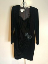 Vintage Black Velvet Lillie Rubin Dress - £69.74 GBP