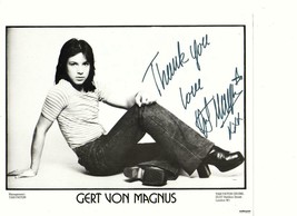 Gert Von Magnus teen magazine 8 by 10 photo clipping 1970&#39;s autographed - £5.59 GBP