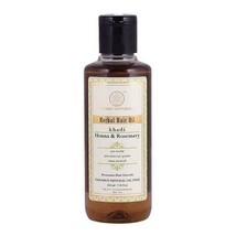Khadi Natural Rosemary &amp; Henna Hair Oil 210 ml Ayurvedic Long Strong Growth Care - £25.92 GBP