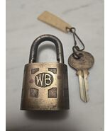 Vintage WB Wilson Bohannan Padlock with Original Key 602? - $49.49