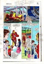 Original 1983 Invincible Iron Man 177 page 2 Marvel Comics color guide a... - $89.61