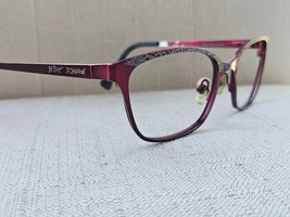 Betsey Johnson Women Eyeglasses Frame Purple BAUBLE BUP 52[]17 135 Glass... - $29.00